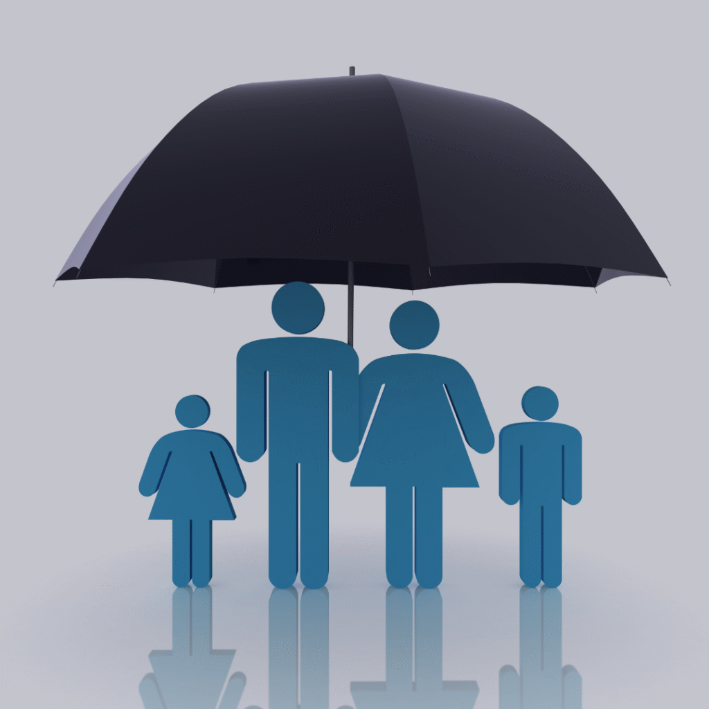 Family protected by extended umbrella insurance policy