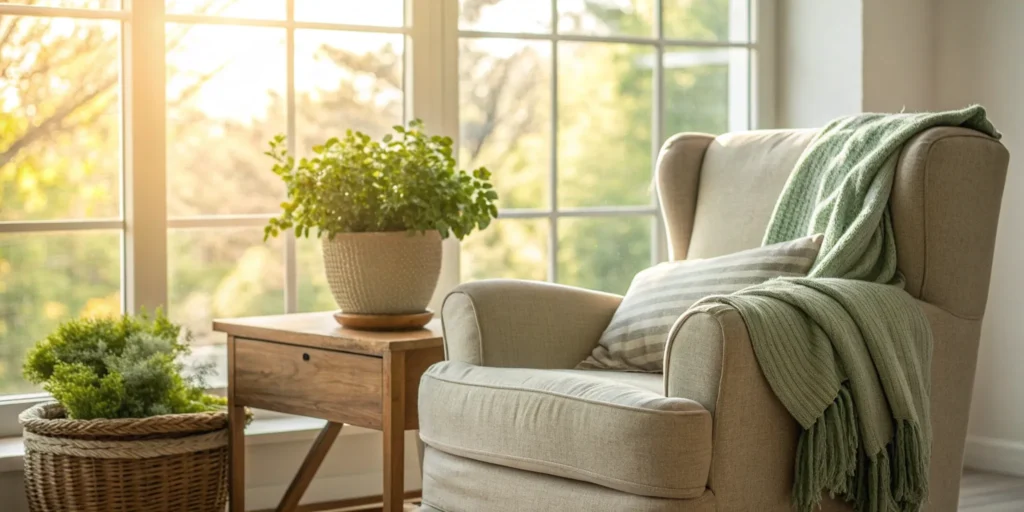 A cozy living room with personal belongings protected by the best renters insurance.