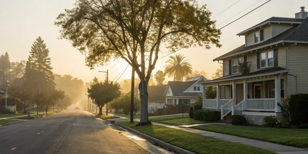 Deciding between term vs. whole life insurance to protect a family home on a quiet suburban street.