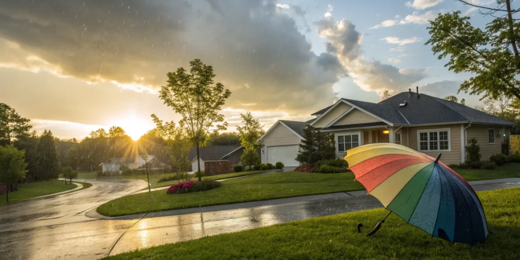 A personal liability umbrella policy adding an extra layer of protection over a home.