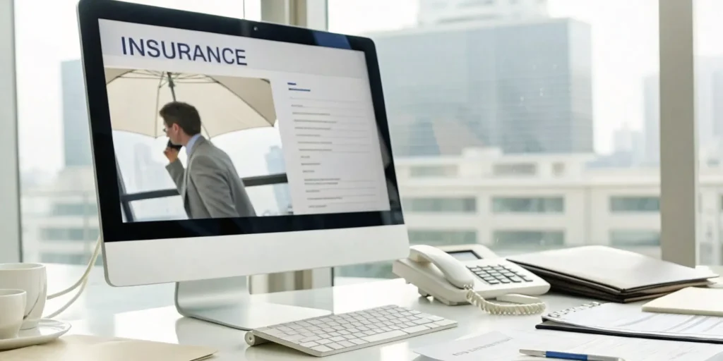 Computer screen showing an online form to get a quote for landlord insurance.