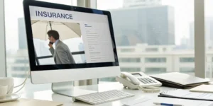 Computer screen showing an online form to get a quote for landlord insurance.