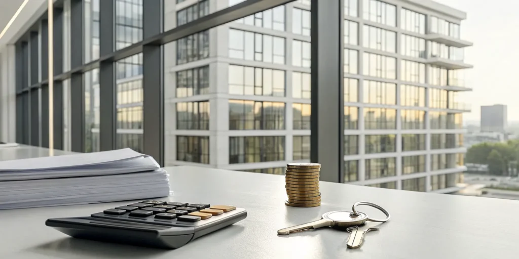 Condo keys and a calculator for understanding loss assessment coverage.