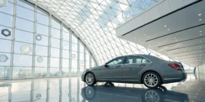 A modern luxury car that requires the best full coverage car insurance.